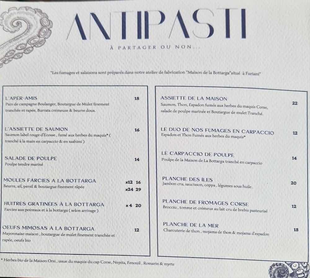 A LA BOTTARGA by Maison de la Bottarga - Menu Image 1